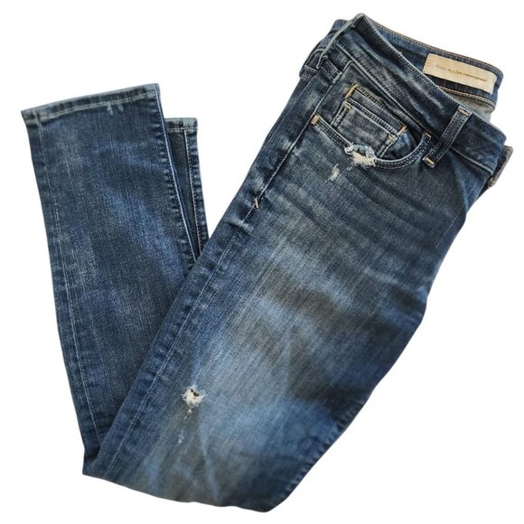 Pilcro and the Letterpress / Anthropologie distressed skinny jeans - Picture 4 of 5